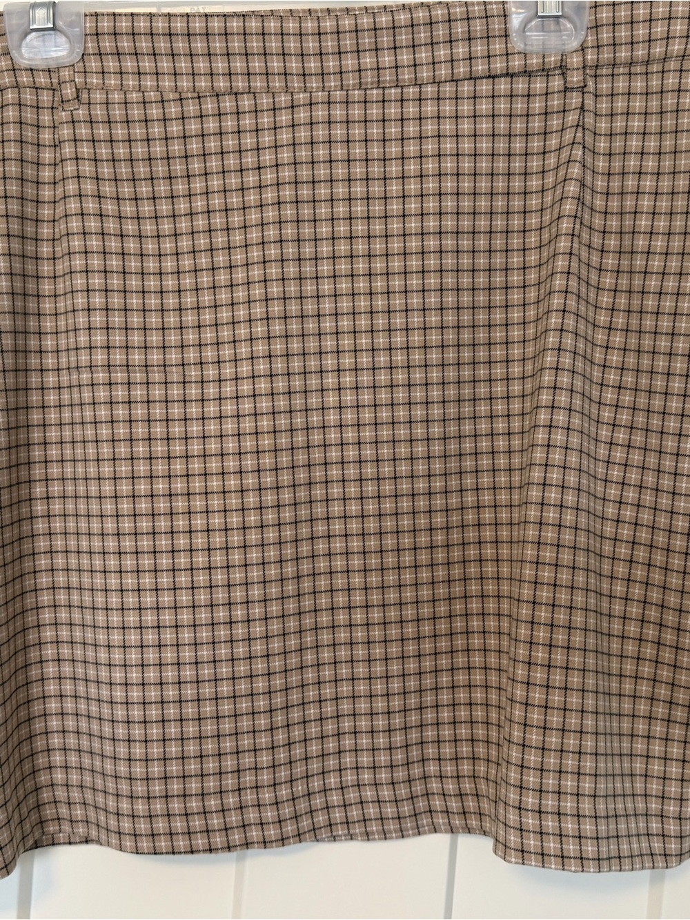 H&M Checked Mini Skirt - Brown and Black Plaid